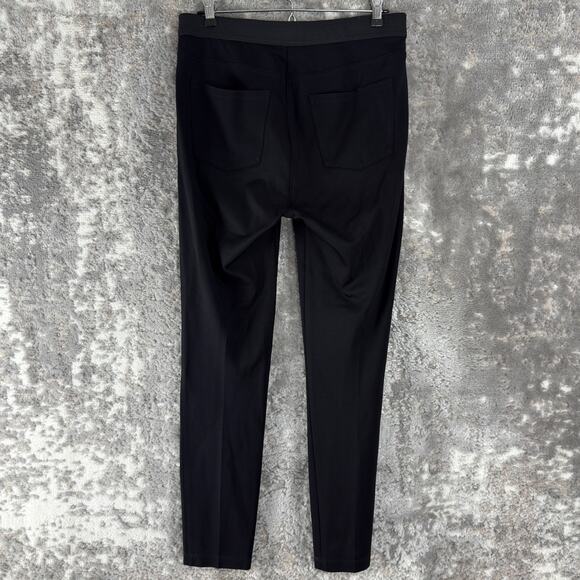 Peace Of Cloth Size S Minimalist Pants Black Pull On Elastic Waist Trousers - Picture 3 of 10